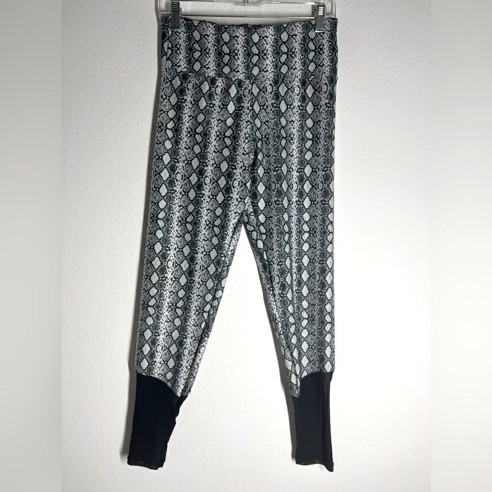 SNAKE PRINT LEGGINGS MESH ATHLETIC YOGA HIKING SIZE M
